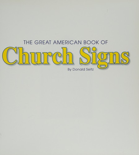 The Great American Book of Church Signs