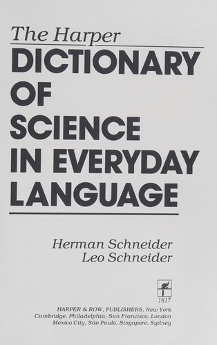 The Harper dictionary of science in everyday language
