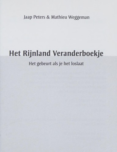 Het Rijnland veranderboekje (Dutch Edition)