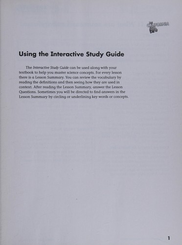 Intervention Study Guide Grade 3 (California Science)