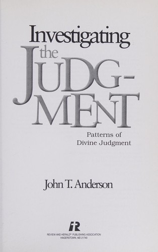 Investigating the Judgment