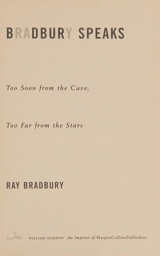 BRADBURY SPEAKS