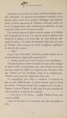 La fille dragon, Tome 1