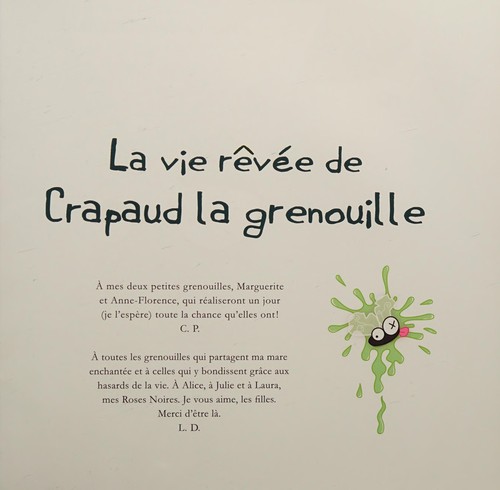 La vie rêvée de Crapaud la grenouille