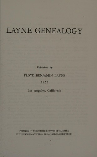 Layne Genealogy