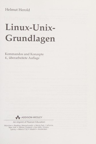 Linux-Unix-Grundlagen . Kommandos und Konzepte