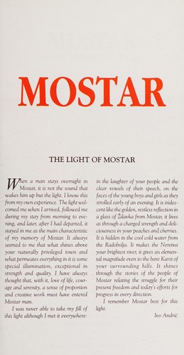 Mostar and its Surroundings - Tourist Monography