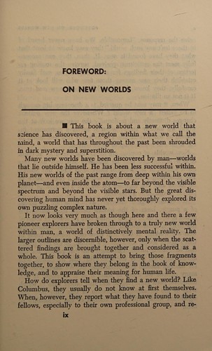 New World of the Mind.