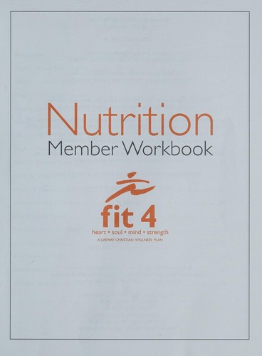 NUTRITION MEMBER WORKBOOK
