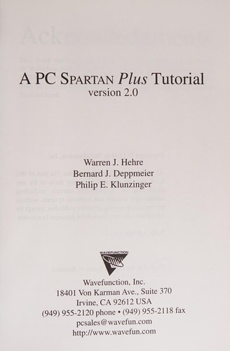 A PC Spartan Plus Tutorial Version 2.0