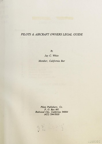 Pilots & Aircraft Owners Legal Guide
