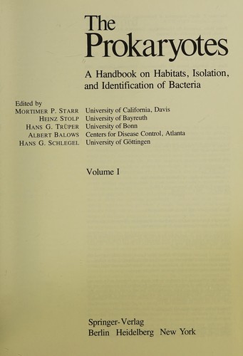 The Prokaryotes