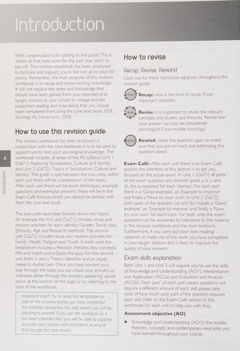 Revise AS Sociology OCR