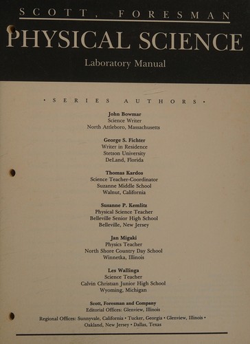 Scott, Foresman Physical Science Laboratory Manual