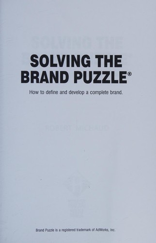 Solving the Brand Puzzle