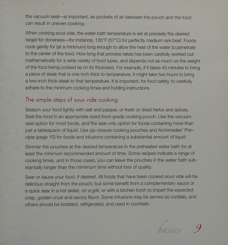 Sous Vide Cookbook, Cocktails