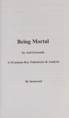 Summary of Being Mortal