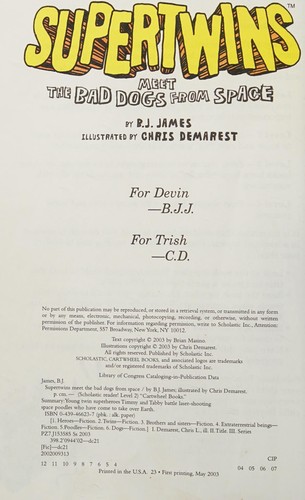 Supertwins Meet the Bad Dogs from Space