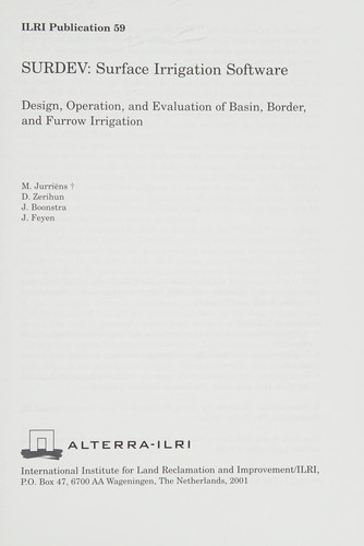 Surdev Surface Irriagtion Software