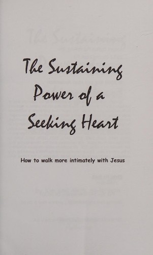 Sustaining Power of a Seeking Heart
