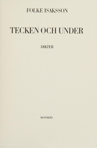 Tecken och under