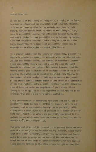 The theory of possibility and fuzzy sets