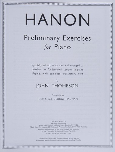 Thompson, J Hanon Preliminary Exercises Piano
