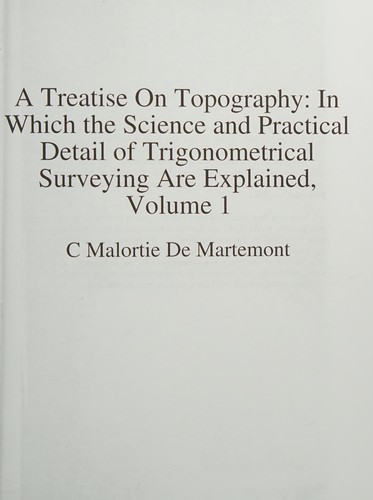 A Treatise on Topography