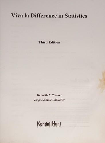 Viva la Difference in Statistics