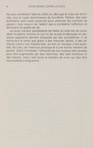 Votre regime contre la colite