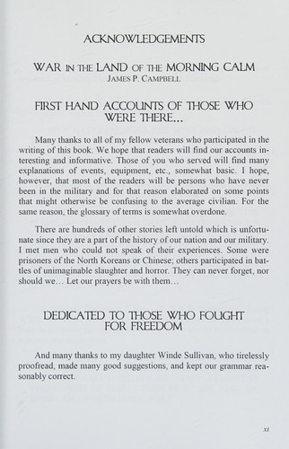 War in the Land of the Morning Calm