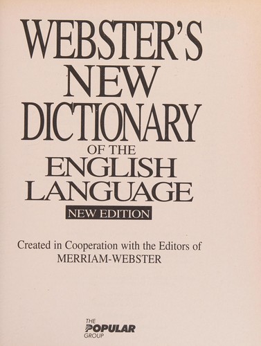 Websters New Dictionary