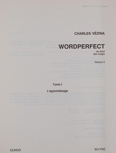 Wordperfect au bout des doigts