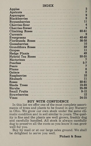 Price list 1958
