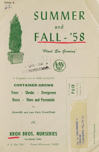 Summer and fall - '58