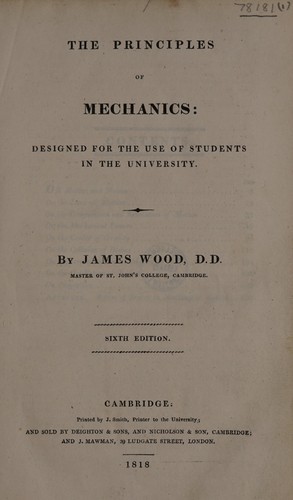The principles of mechanics