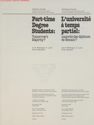 Part-time degree students