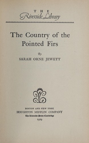 The country of the pointed firs