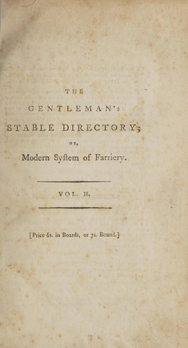 The gentleman's stable directory