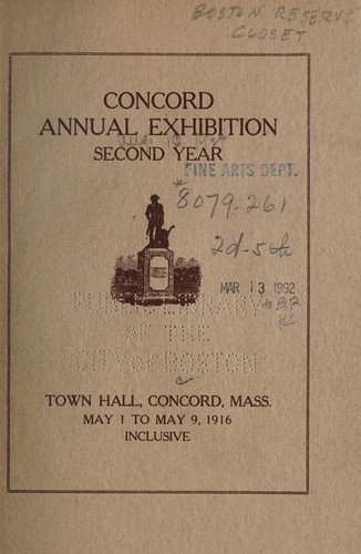 Concord annual exhibition, second year