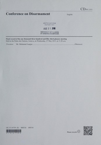 Final record of the one thousand three hundred and fifty-third plenary meeting