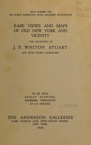 Rare views and maps of old New York and vicinity