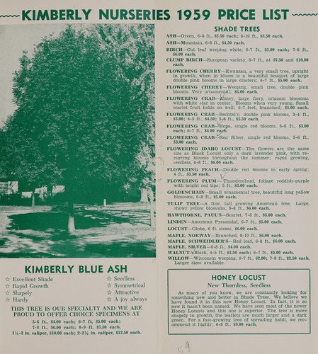 Idaho grown nursery stock