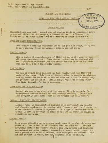 Methods and techniques useful in electric range activities