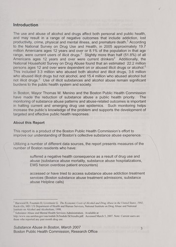 Substance abuse in Boston