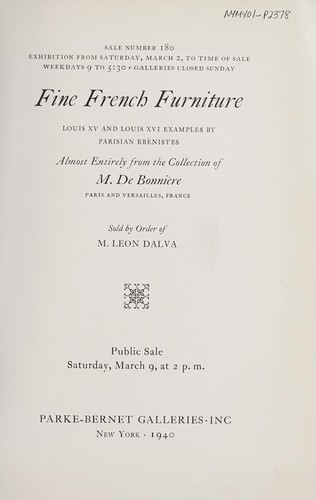 Fine French furniture