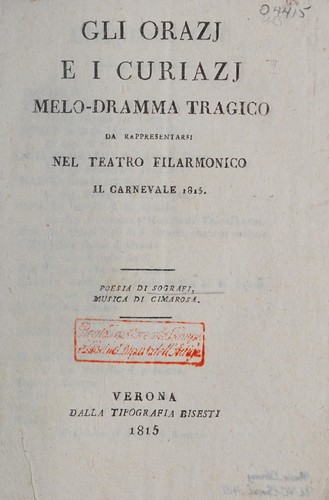 Gli Orazj e i Curiazj