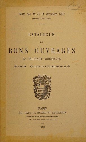 Bons ouvrages la plupart modernes, bien conditionnés