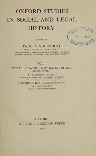 English monasteries on the eve of the dissolution