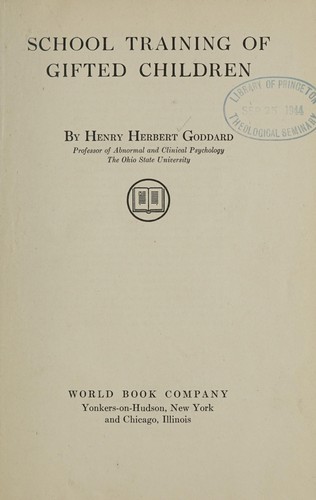 School training of gifted children